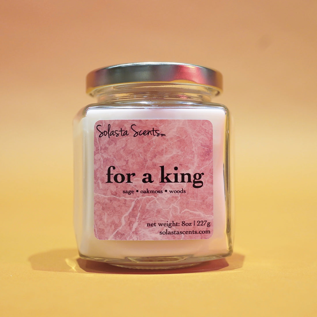 For a King - Luxury Coconut Wax | Wooden Wick Candle - Solasta Scents