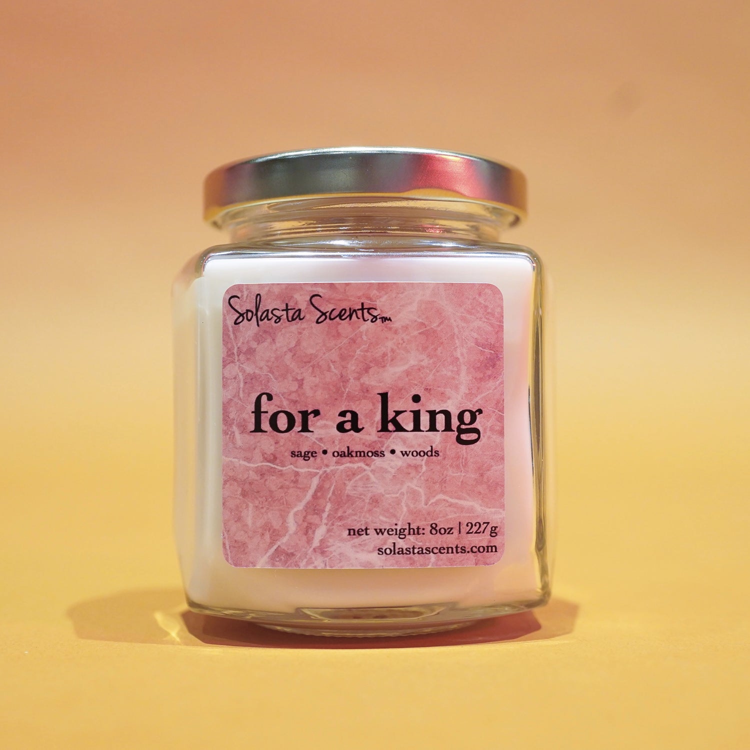 For a King - Luxury Coconut Wax | Wooden Wick Candle - Solasta Scents