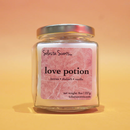 Love Potion - Luxury Coconut Wax | Wooden Wick Candle - Solasta Scents